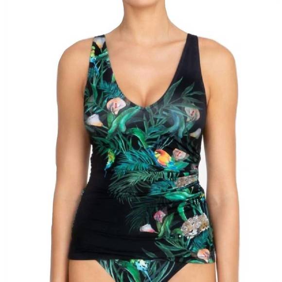 NEW JOHNNY WAS calla lily wrap top in multi - Picture 1 of 2